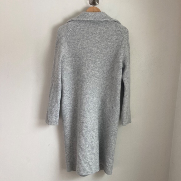 Vince collar cardigan coat with wool alpaca blend - Picture 4 of 8